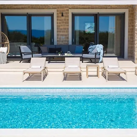 Luxury Harmony With Heated Pool And Seaview * Vrh (Krk)