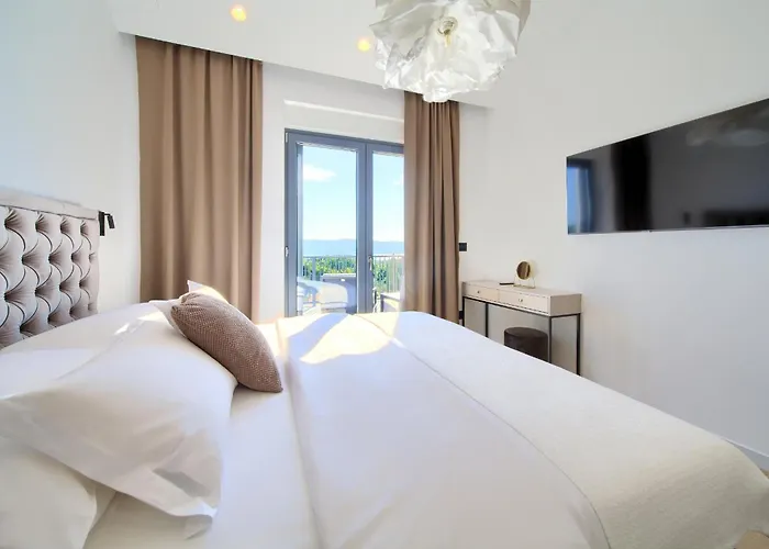 Luxury Harmony With Heated Pool And Seaview 别墅 Vrh (Krk)